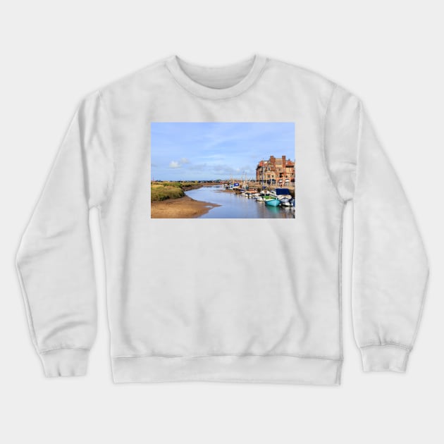 Blakeney Quay waterfront Crewneck Sweatshirt by GrahamPrentice